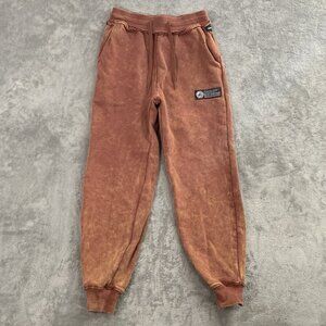 Alphalete Sweatpants Mens XS Very Terry Jogger Fleece Workout Gym Bloodstone Run